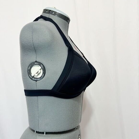 Pink Victoria's Secret Sz XXL Black Push Up Bra Swim Top - Picture 4 of 11